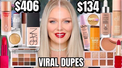 Full Face Testing Viral Drugstore Makeup Dupes 2022 😍 Drugstore Vs High End Makeup Youtube