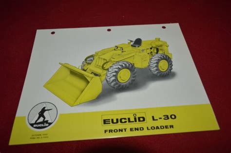 Euclid L 30 Wheel Loader For 1963 Dealers Brochure Dcpa11 Ver2 Ebay