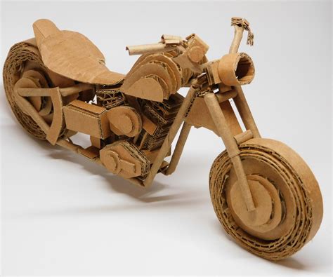 Cardboard Model Harley Davidson Motorcycle 12 Steps With Pictures
