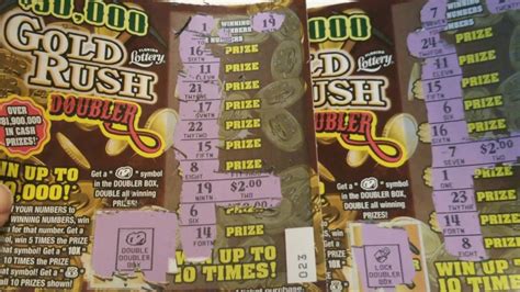 Florida Lottery 5 2 Gold Rush Doubler Scratch Off Tickets Youtube