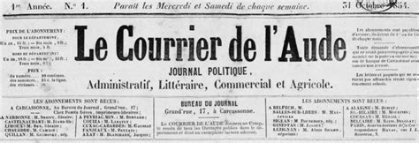 Le Courrier De Laude Carcassonne 1854 1929 Issn 2124 720x