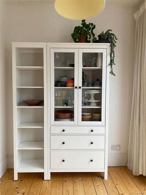 Ikea Hemnes Glass Door Cabinet And Bookcase £100 Artofit