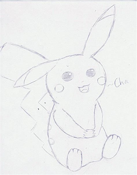 Pikachu Sketch By Lovelockdown On Deviantart