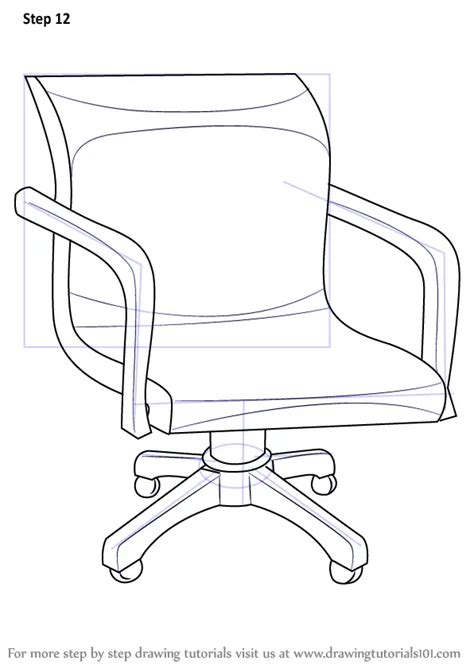 Learn How To Draw An Office Chair Furniture Step By Step Drawing