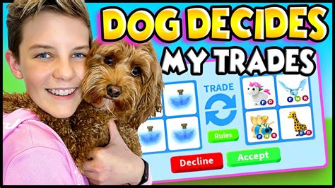 My Dog Decides My Trades In Adopt Me Roblox Adopt Me Trading