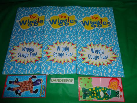 The Original Wiggles 3 Piece Program Activity Inserts With Stickers