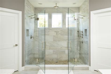 Dual Shower Heads Bathroom Remodel Master Small Bathroom Layout
