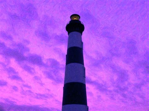 Lighthouse Sunset Digital Art Photograph By Al Powell Photography Usa