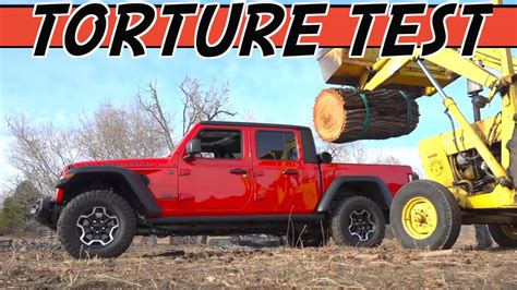 Video Can The Jeep Gladiator Diesel Survive The Giant Logs And The Yak