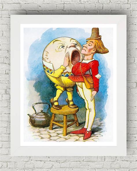 Humpty Dumpty Alice In Wonderland Decor Digital Download Etsy
