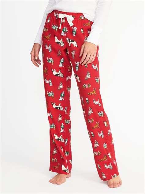 Printed Flannel Sleep Pants For Women Old Navy Womens Flannel Pajamas Old Navy Christmas