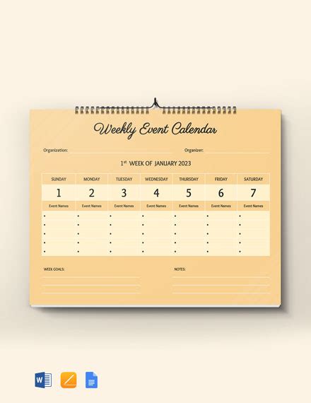 43 Event Calendar Templates Free Downloads