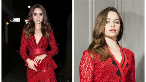 Fashion Face Off Emilia Clarke Vs Lily Collins Who Pulled Off The