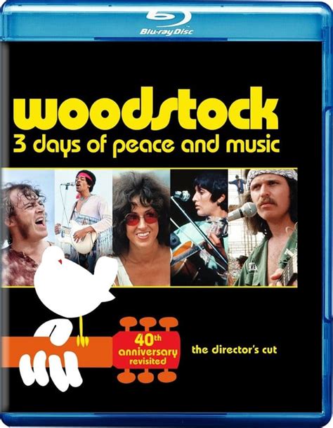 woodstock three days of peace and music blu ray 40th anniversary 1970 warner home video