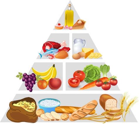 Vector Clipart Food Pyramid Vector Illustration Vector Illustration