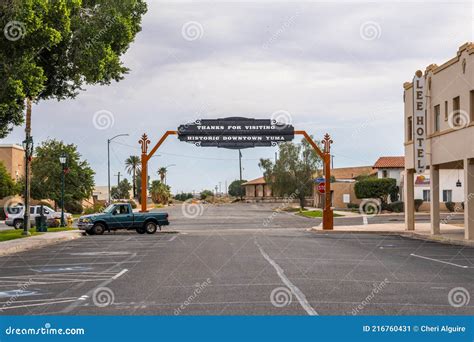 An Entrance Road Going In Yuma Arizona Editorial Photo Image Of