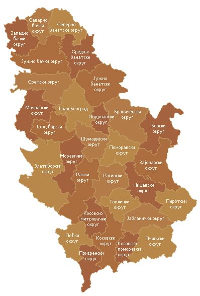 The Temptation News Mapa Srbije I Crne Gore