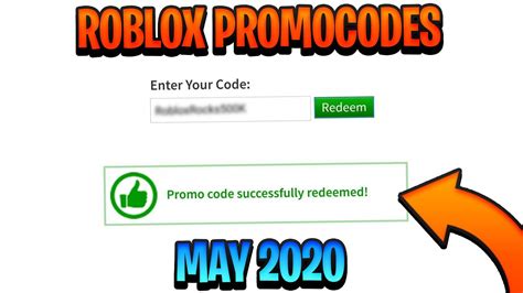 Roblox Promo Codes For Items May 2020
