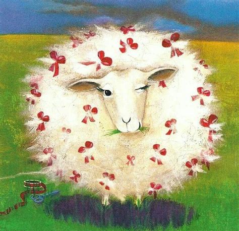 Sheep Art Sheep Wall Art Whimsical Art