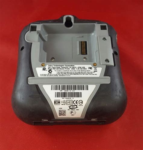 Zebra Rw420 Mobile Label Printer With Battery And Charger R4a 0u0a010n 10
