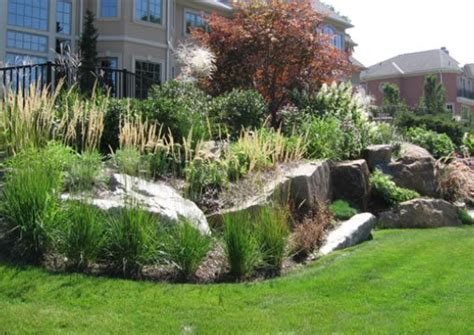 When plants are in groupings by rocks, this instantly creates a natural focal point. Boulder - Mahwah, NJ - Photo Gallery - Landscaping Network