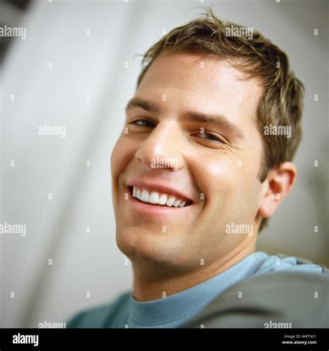 Man Smiling Portrait Stock Photo Alamy
