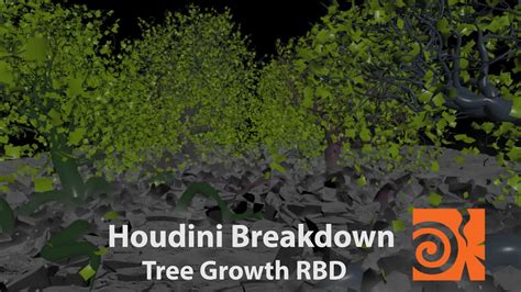 Houdini Breakdown Tree Growth Rbd Scene Youtube