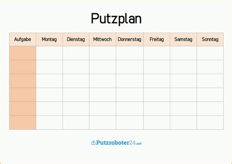 Putzplan & checkliste zum ausdrucken. Neue Version Putzplan Vorlage 8 Putzpläne Für Paare Wgs ...