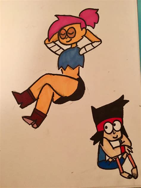 And sr., ted viking and foxy, neil, shy ninja, mad sam, skateboard nerd. Enid and KO from the end credits of OK KO Let's Be Heroes ...