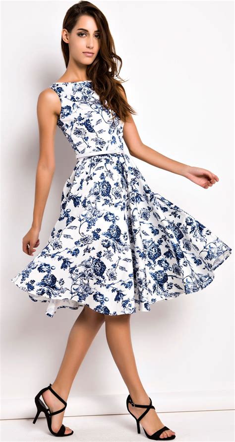 Floral Pattern Pattern White Dress Dresses To Wear To A Wedding