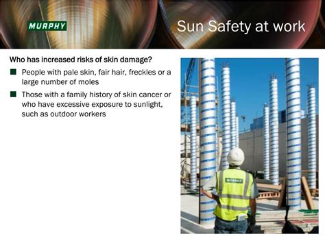 Ppt Toolbox Talk Sun Safety Health Risks In Construction Powerpoint