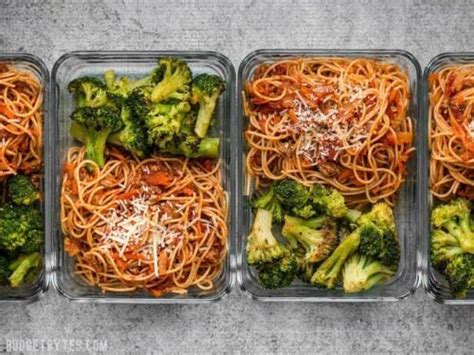 Spaghetti Meal Prep Budget Bytes