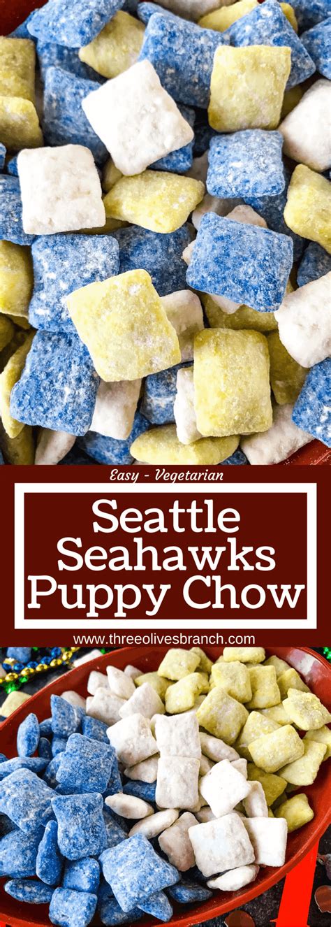 Get creative with our other favorite perfectly sweet snacks. Seattle Seahawks Puppy Chow recipe is made with Chex ...