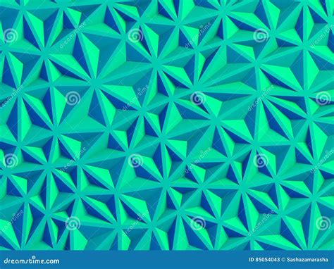 Geometric Mosaic Pattern Blue Triangle Stock Photos Download 1046