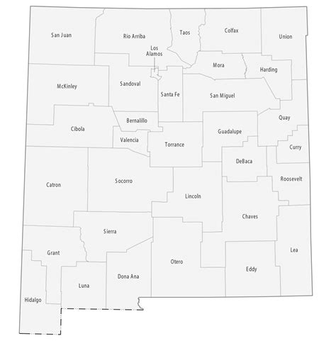 New Mexico County Map Gis Geography