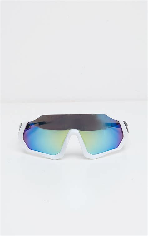 White Revo Lens Sunglasses Prettylittlething