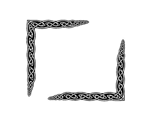 Celtic Knot Corner Clip Art