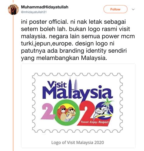 Tahun melawat malaysia 2020 di tunda. "Macam Karikatur Sekolah Rendah Je" - Respon Rakyat ...