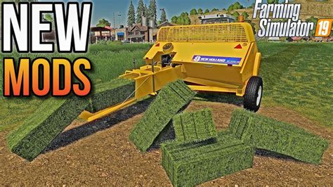 Small Square Baler New Mods And Updates For Fs19 Youtube