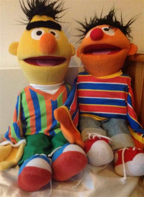 Audrey Bert Ernie Puppets • Spanish4kiddos Educational Resources
