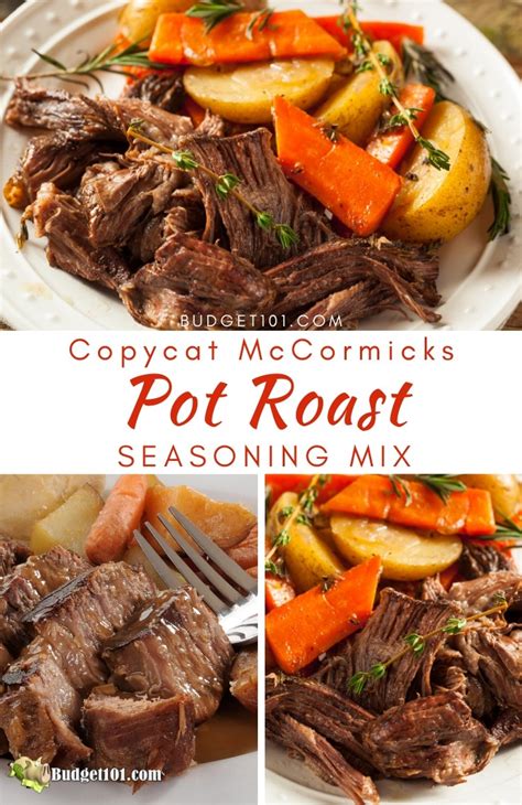 Truly a one pot main dish for dinner. Copycat McCormick Pot Roast Seasoning Mix | MYO Pot Roast ...