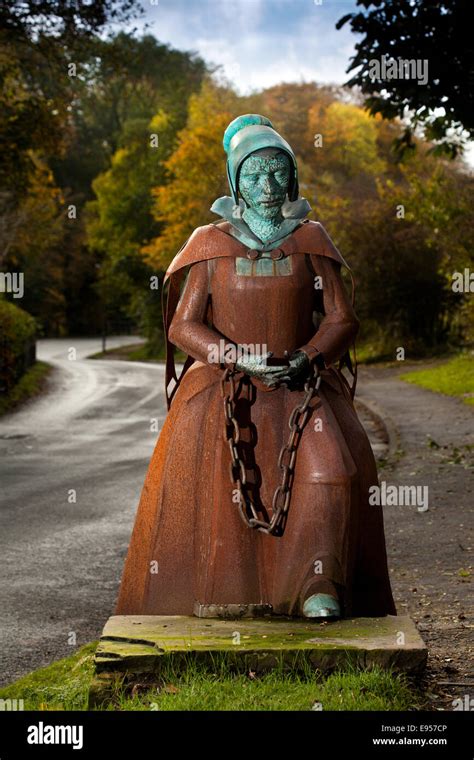 A Copper And Iron Statue Of Chained Alice Nutter One Of The Pendle