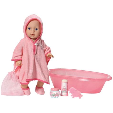 Bathtub head, lotion, shampoo, soap, shampoo, wash pouf, rubber ducky and brush. Baby Annabell Care for Me with Bath Tub - Dolls & Playsets ...