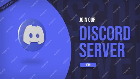 Premium Psd Discord Server Promo Banner With 3d Style Icon