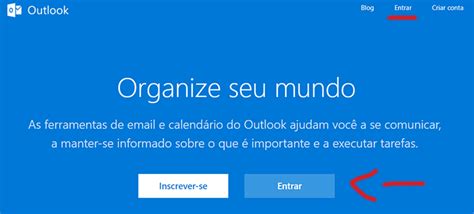 Outlook Entrar Email Site