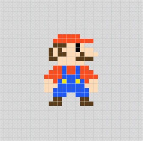 Mario Mario Bros Videojuego Pixel Art Patterns Pixel Art Mario
