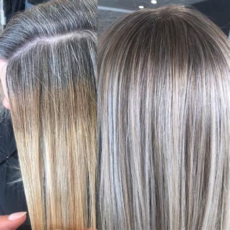 5 ideas for blending gray hair with highlights and lowlights lange graue haare graue