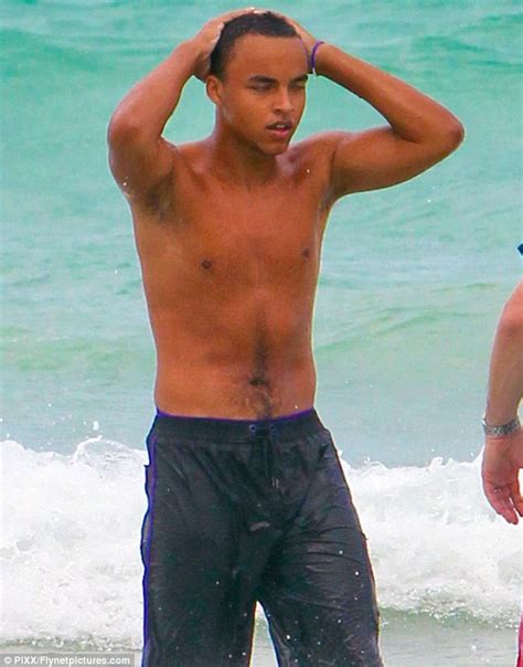 Tom Cruise S Son Connor Hits Beach Shirtless Sporting Fuller Physique