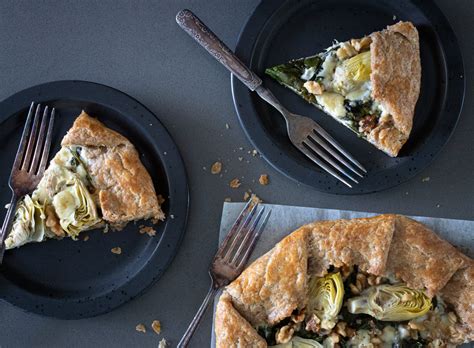 Simple Artichoke And Spinach Savory Galette Whole Wheat Galette