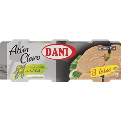 buy atún claro en aceite de oliva pack 3 tin 52 drained weight g · dani · supermercado el corte